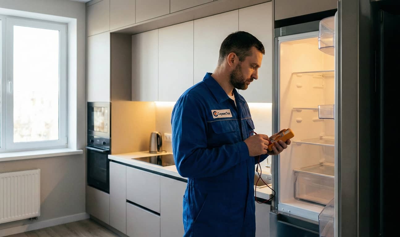 Мастер СервисТех проводит диагностику техники